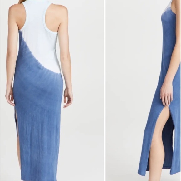 NWT SUNDRY Two Tone Tie Dye Maxi Dress - Picture 2 of 14